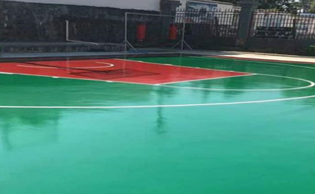 株洲篮球场翻新地面